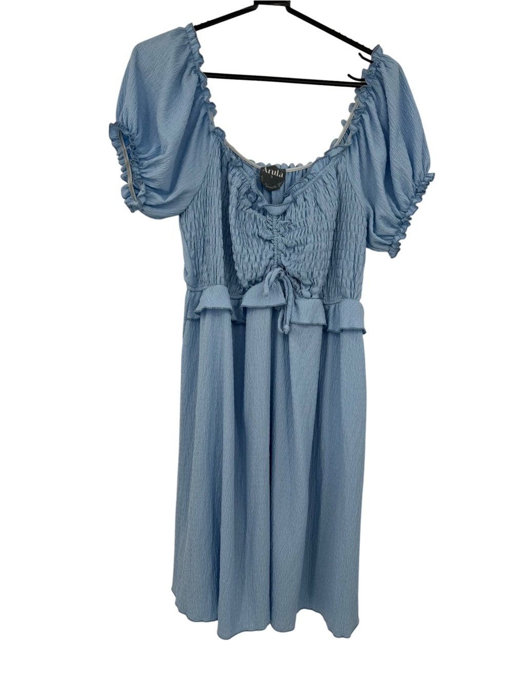 Arula Blue Summer Milkmaid Dress X XL